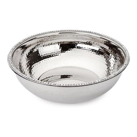 Classic Touch Decor Classic Touch décor SDB140 Stainless Steel Bowl with Stones SDB140